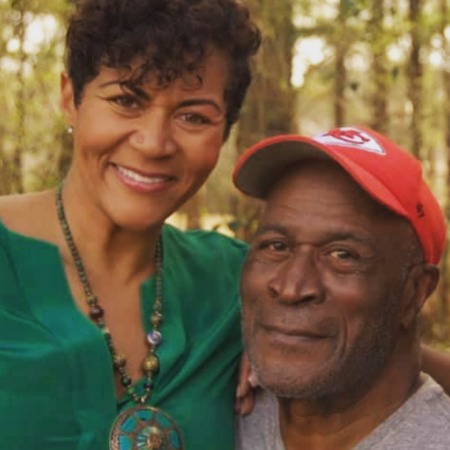 John Amos and his daughter Shannon Amos.